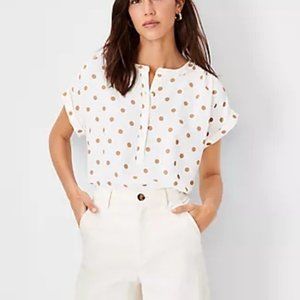 Ann Taylor Polka Dot Blouse - image 1